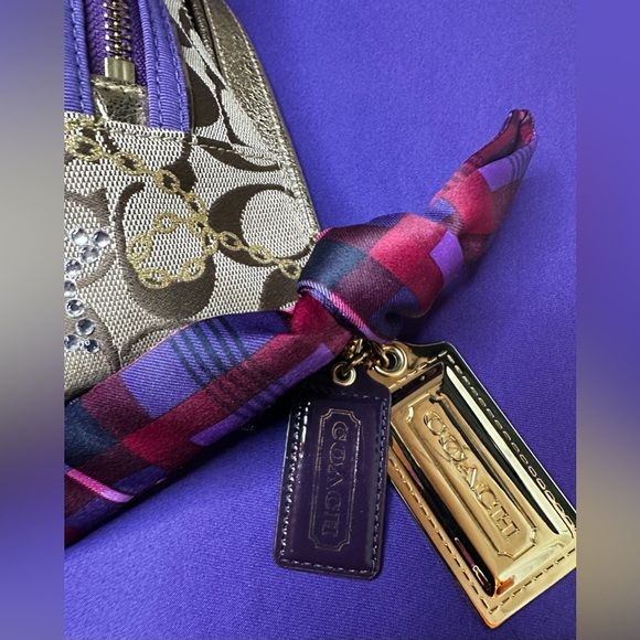 Authentic Rare Coach Poppy Tartan Plaid Glam Purse NWOT & Coach Est 1941 wallet - Picture 14 of 17